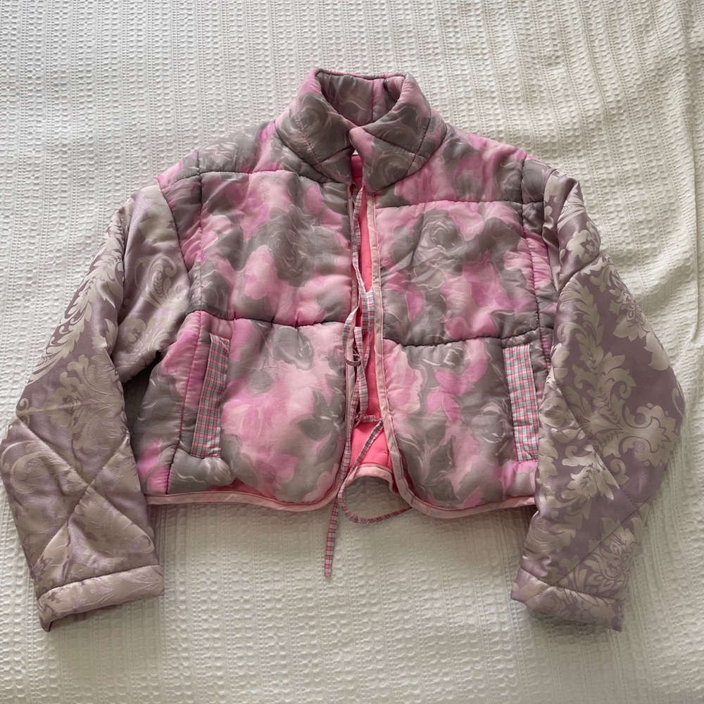 LoveShackFancy One-of-a-kind Bespoke Quilted Puffer Jacket